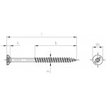 Nerezový vrut Art. 9147 AISI 410 5,0X55/36 TX25 CUT – Hledejceny.cz