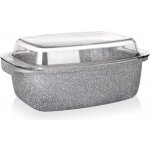 Banquet Pekáč s nepřilnavým povrchem Granite 32,5x21x11 cm 5,7 l poklice – Zboží Dáma