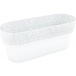 Nohel Garden Truhlík ROSA plastový bílý 30 cm – Zboží Dáma