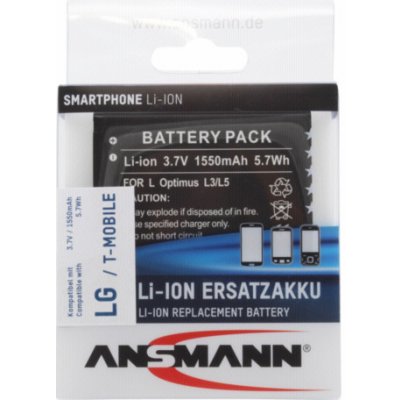 Ansmann Li-Ion Aku 1550 mAh pro LG Optimus L3 / L5 – Hledejceny.cz