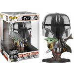 Funko Pop! Star Wars The Mandalorian Mandalorian with Baby Yoda 25 cm Super Sized – Hledejceny.cz