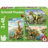 Puzzle Schmidt Dinosauří dobrodružství 3 x 48 dílků