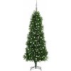 Vánoční stromek vidaXL Umělý vánoční stromek s LED a sadou koulí 240 cm zelený