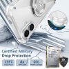 Pouzdro a kryt na mobilní telefon Apple Wigento Pro Apple iPhone 16 Plus Zlatá Shield Design MagSafe Case Transparent