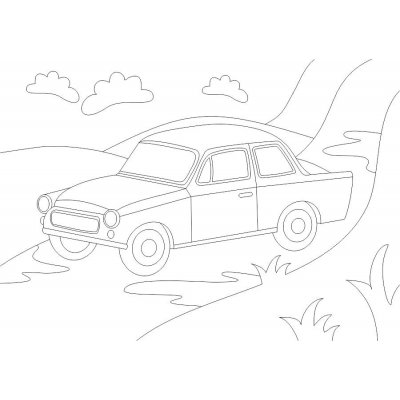 Radost v písku Šablona na pískování veterán 3 Velikost šablony: A5 148 x 210 mm – Zboží Dáma