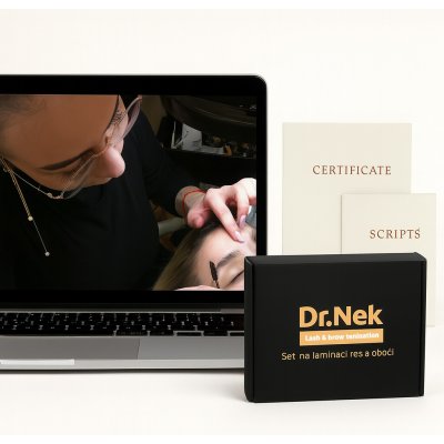 Dr.Nek online kurz laminace obočí a řas včetně sady, skript a certifikátu Varianta: Profesionální kosmetička - pouze elektronicky – Zboží Dáma