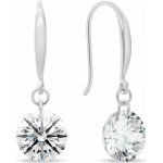 Brilio Silver Stříbrné visací náušnice se zirkony EA1203W – Zbozi.Blesk.cz