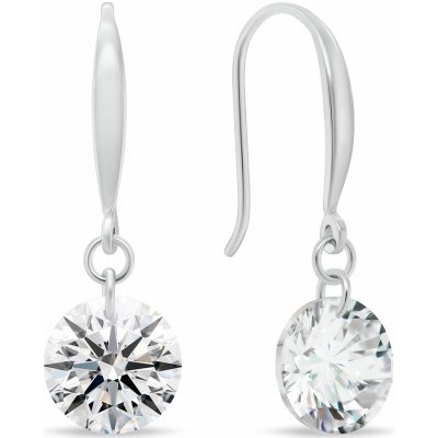 Brilio Silver Stříbrné visací náušnice se zirkony EA1203W – Zbozi.Blesk.cz