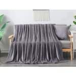 XPOSE Dětská mikroplyšová deka Exclusive tmavě šedá – Zboží Dáma