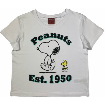 EPlus dívčí tričko Snoopy bílé