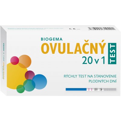 Biogema Ovulační test 20 v 1 diagnostická sada 20 ks – Zboží Dáma