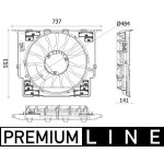 Větrák, chlazení motoru MAHLE CFF 534 000P | Zboží Auto