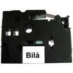 Můj-toner Páska štítky Brother TZ-211 TZE-211 TZE211 TZ211 PT P-touch 6 mm délka 8 m černá bíla laminovaná kompatibilní – Zboží Mobilmania