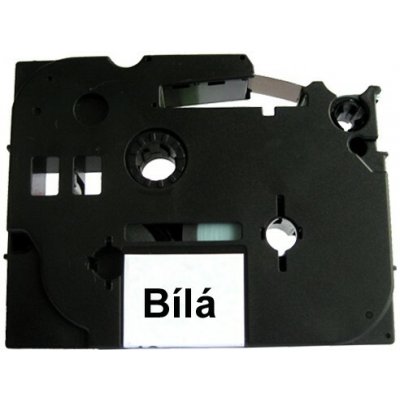 Můj-toner Páska štítky Brother TZ-211 TZE-211 TZE211 TZ211 PT P-touch 6 mm délka 8 m černá bíla laminovaná kompatibilní – Zboží Mobilmania