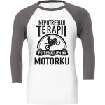 Tričko s potiskem Nepotřebuji terapii motorkářka dámské Červená – Zboží Dáma