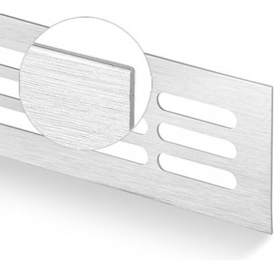 Act Větrací mřížka 1000 mm kartáčovaný eloxovaný hliník 60 mm – Zboží Mobilmania