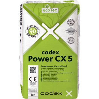 CODEX Power CX 5 Flexibilní lepidlo pro tenké lože C2TE S1, 25kg