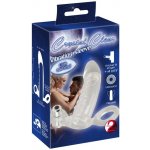 Crystal Clear Vibrating Sleeve Návlek na penis s kroužkem na šourek a stimulátorem na klitoris – Hledejceny.cz