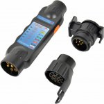 CarPoint Tester zásuvky přívěsů tažného LED 3v1 s adaptérem na 7 a 13 pólů