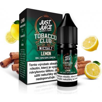 Just Juice Tobacco Lemon 10 ml 20 mg – Zbozi.Blesk.cz