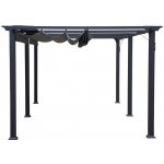 Sunfun Kreta Pergola s nastavitelnou střechou, 5,96 x 3,33 m 2,35 m šedá – Zboží Dáma