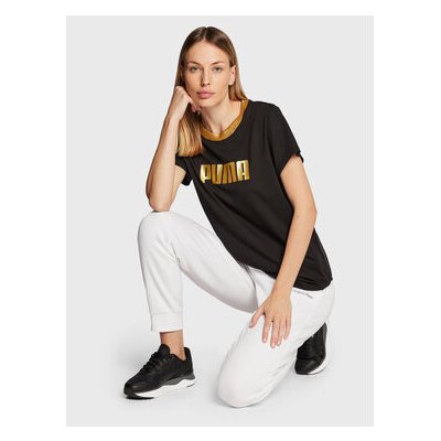 Puma Deco Glam SS Tee 522381-01 Černá – Hledejceny.cz