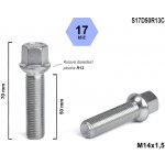 Kolový šroub M14x1,5x50 koule R13, klíč 17, S17D50R13C, výška 70 mm – Sleviste.cz