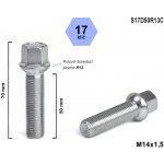 Kolový šroub M14x1,5x50 koule R13, klíč 17, S17D50R13C, výška 70 mm – Zboží Mobilmania