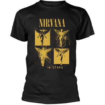 Nirvana tričko In Utero Grid Black pánské