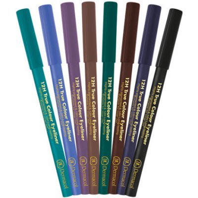 Dermacol Dřevěná tužka na oči 12H True Colour Eyeliner 10 Dark Mauve 2 g – Zboží Dáma