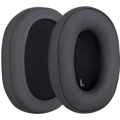 eses náušníky pro sluchátka Audio Technica ATHSR9 DSR9BT DSR7BT tmavě šedé kožené – Zboží Živě