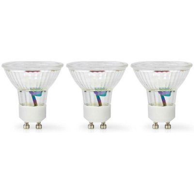 Nedis LED žárovka PAR16 GU10 4.5W 345lm 2700K, sada 3 ks LBGU10P163 – Hledejceny.cz