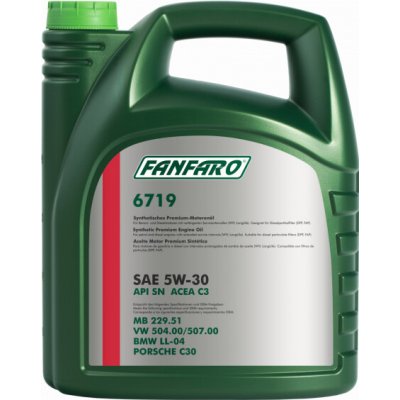 Fanfaro VW/Audi/Škoda/Seat 5W-30 5 l – Zbozi.Blesk.cz