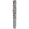 Příslušenství k plotu DITON Plotový systém QUICK WALL STONE Velikost: 15 × 15 × 250, Varianta: Quick wall stone - sloupek koncový 160 šedý mix, Povrch: standard, reliéfní