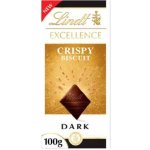 Lindt Excellence Hořká čokoláda s křupavými kousky sušenky 100 g – Zboží Dáma