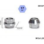 Kolová matice M12x1,25 kužel otevřená, klíč 17, D61AF, výška 17