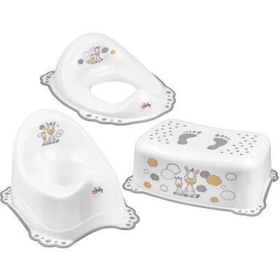 Maltex Souprava protiskluzová Zebra White – Sleviste.cz