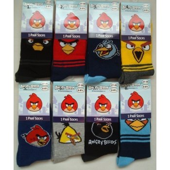 Angry Birds Ponožky Černá