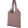 Nákupní taška a košík Trendy nákupní taška z recyklované bavlny s gramáží 150 g/m² s obsahem 7 litrů Pheebs Vřesová bordó