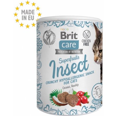 Brit Care Cat Snack Superfruits Insect with Coconut Oil and Rosehips 100 g – Hledejceny.cz