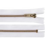 Kovový zip No 5 délka 10 cm (jeansový), malé, 101 bílá – Hledejceny.cz