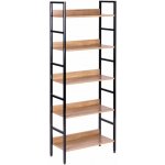 ModernHome CWJ6028160CL Vysoký regál s 5 policemi, kov + MDF – Sleviste.cz