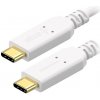 AlzaPower APW-CBTC3005W Core USB-C to USB-C, 3.2 Gen 1 100W, 0,5m, bílý