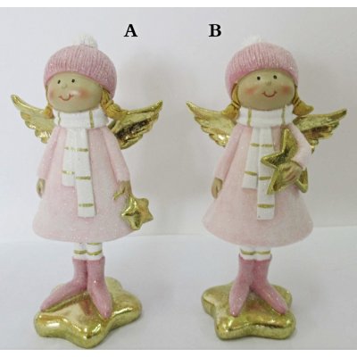Harasim Anděl růžový Angie 14x7x5 cm – Hledejceny.cz
