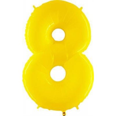 Grabo Nafukovací balónek číslo 8 žlutý 102 cm extra velký