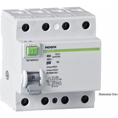 Noark Electric Ex9L-N 4P 25A AC 30mA 6kA – Hledejceny.cz