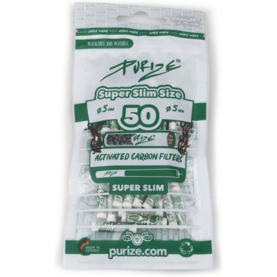Purize Super Slim uhlíkové filtry 5 mm 50 ks white – Zboží Dáma