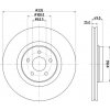 Brzdový kotouč Brzdový kotouč HELLA PAGID 8DD 355 134-631