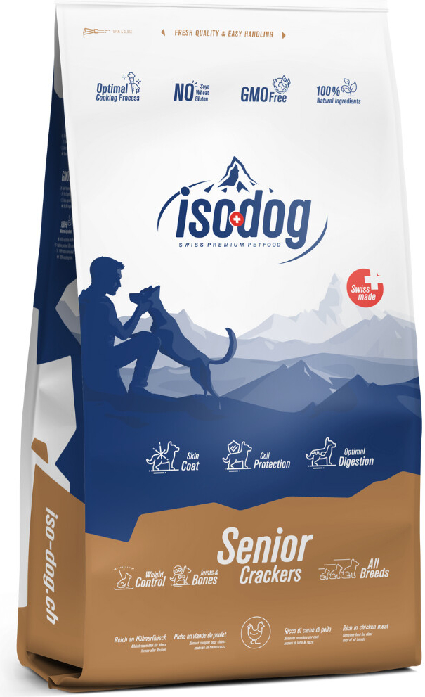 Iso-dog Senior Crackers Chicken All Breeds 12 kg