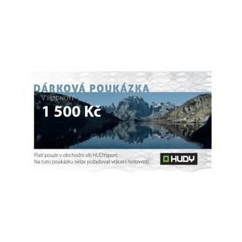 HUDY Dárková poukázka 1500 Kč